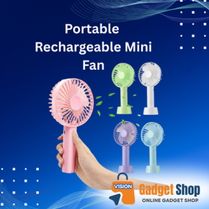 Mini USB Lithium Battery Rechargeable Fan - A Compact and Portable Handheld Cooling Fan with USB Charging Capability for On-the-Go Refreshment
