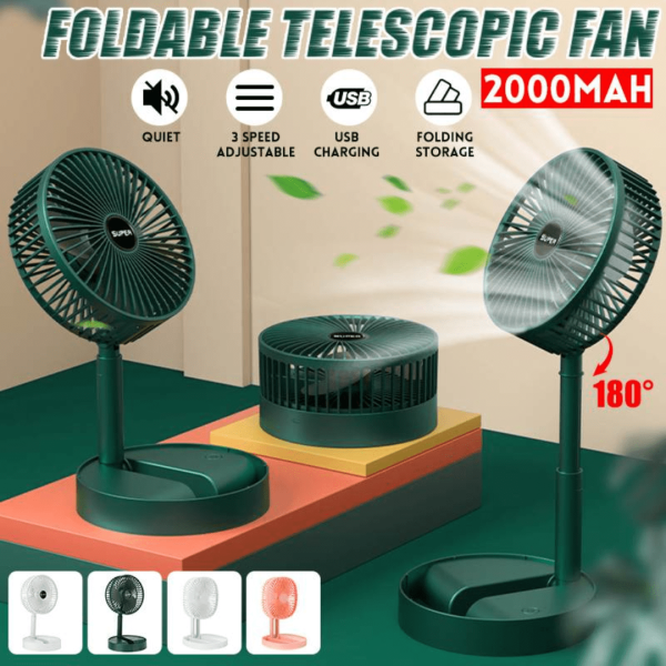Rechargeable Fan Foldable Telescopic - Image 4